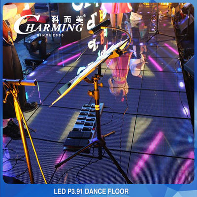 Индуктивный CE BIS стойкости RGB HD IP65 танцплощадки пола СИД P3.91 видео- высокий