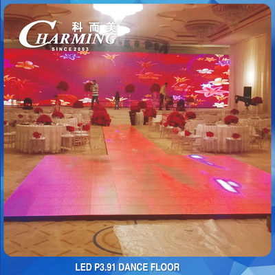 P3.91 Led Screen IP65 водонепроницаемый и устойчивый к пятнам наружный пол Мода Led Dance Floor Led Screen Glass Led Dancing Floor Dj Wedding Led Floor