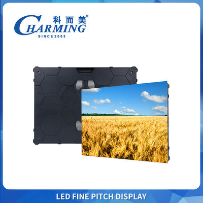 Модульный светодиодный экран для помещений, фиксированная установка, частота обновления 8K, магнитный фронтальный доступ, готовность к стыковке разных размеров