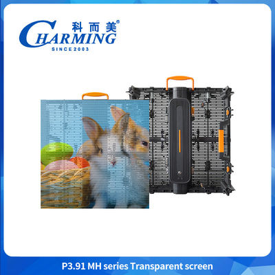5000 нит P3.91 Внешний IP65 светодиодный прозрачный видеостенный стеклянный светодиодный экран