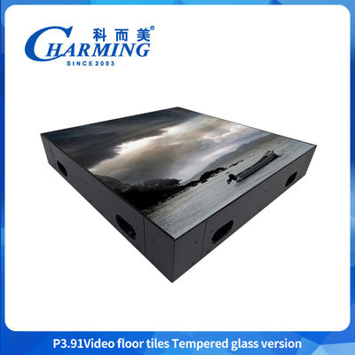 P3.91 Led Floor Panel Led Stage Floor Disco Floor с твердым стеклянным консервом