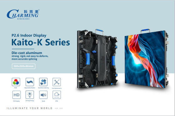 Высококачественный цвет RGB 400W P2.6 Серия Kaito-K Внутренний дисплей 140 ° сверхширокий угол просмотра
