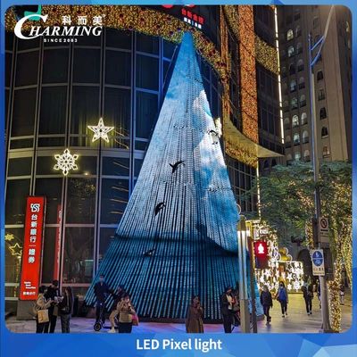 2025 Популярный продукт Pixel Light SMD3535 с PC Shell + Прозрачной поверхностной оболочкой для здания, как освещение рождественской елки