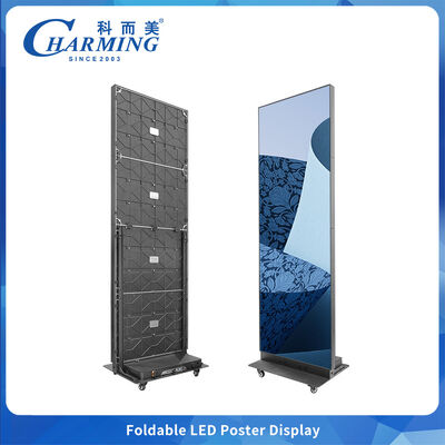 SMD2020 Led Poster Screen P2.5 Foldable Indoor Angle 180° Original Manufacturer