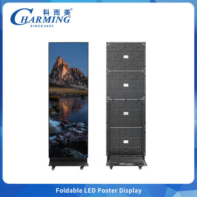 P2 Foldable LED Poster Screen with Mobile Intelligent Control and High Refresh Rate 7680Hz for Indoor Advertising