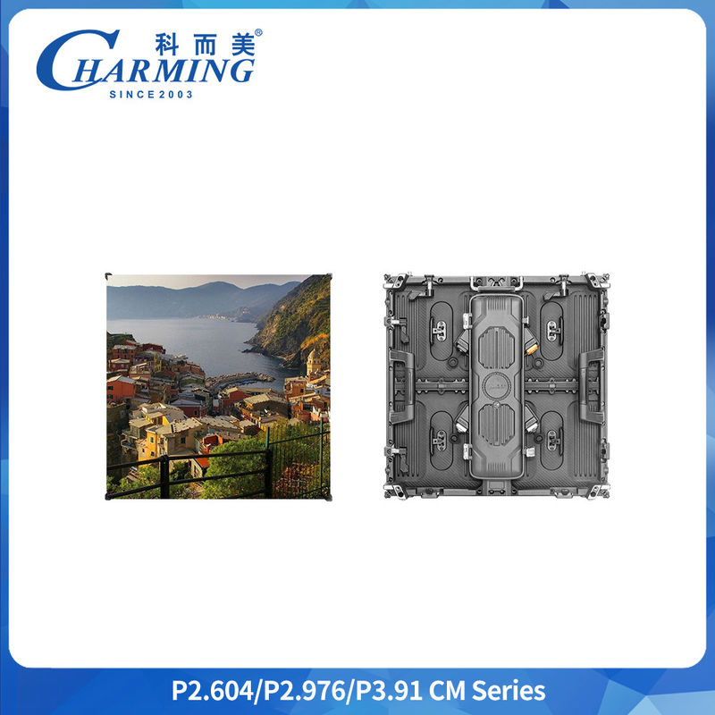 P3.91 Наружный рекламный светодиодный экран IP65 водонепроницаемый светодиодный дисплей 500x500 мм SMD1921 Сливка из алюминия