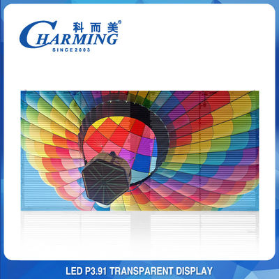 Экрана СИД P3.91 RGB изображение облегченного прозрачного крытое на открытом воздухе ясное