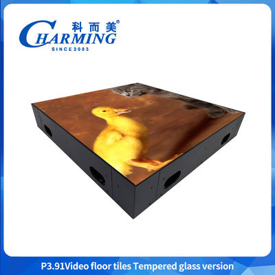 P3.91 Led Floor Panel Led Stage Floor Disco Floor с твердым стеклянным консервом