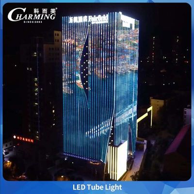 2025 Горячая продажа Продукт LED LIGHT-U20 1000*20MM IP65 RDM Для наружных зданий Оформление наружных стен